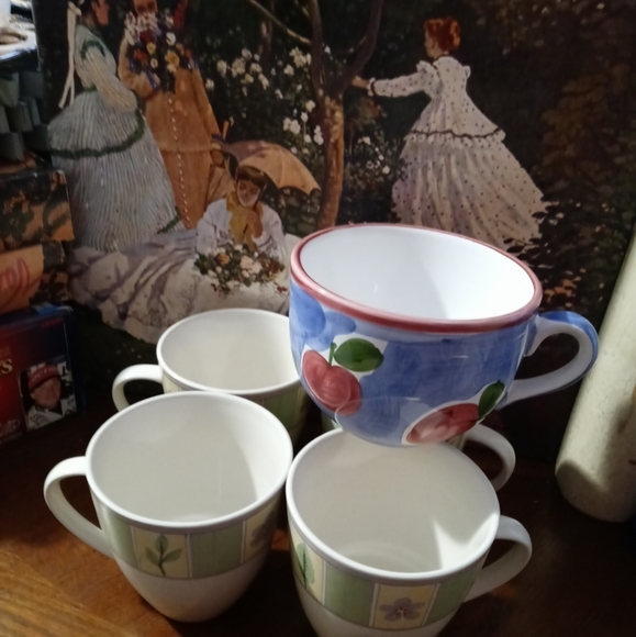 🍵 Good House Keeping,Set Of 4 Vintage Coffee Mug 🍩🍱Size 4.5"×4.5,"Gift It. - Picture 4 of 13